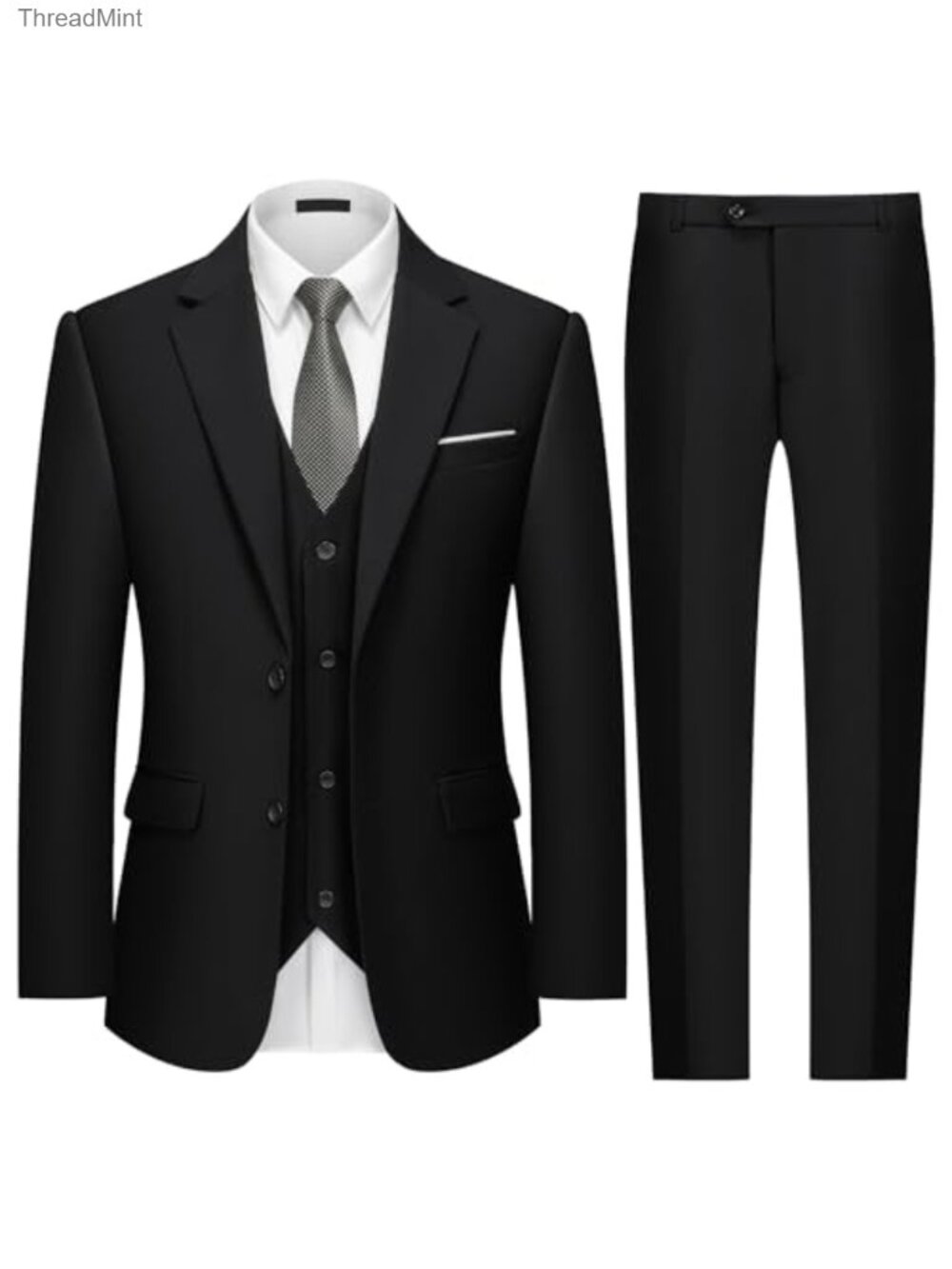 Men's 3-Piece Slim Fit Suit Set Tuxedo Wedding Business